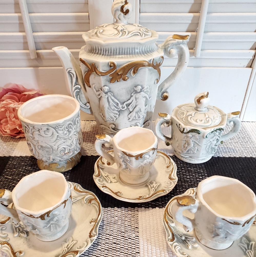 Vintage Ornate Victorian Tea Set